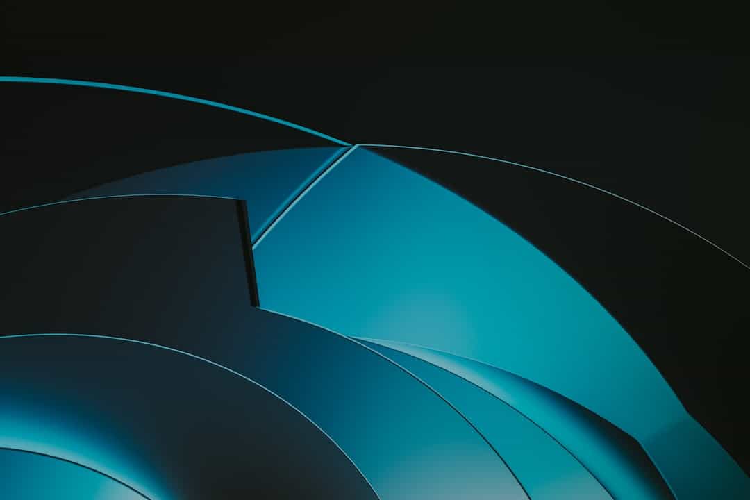 Abstract image of glowing blue lines forming a protective digital shield, representing a brand firewall against AI misinfo...