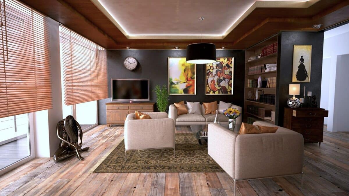 Detailed architectural model of a modern building sits on a clean, bright desk, symbolizing the careful construction of a ...